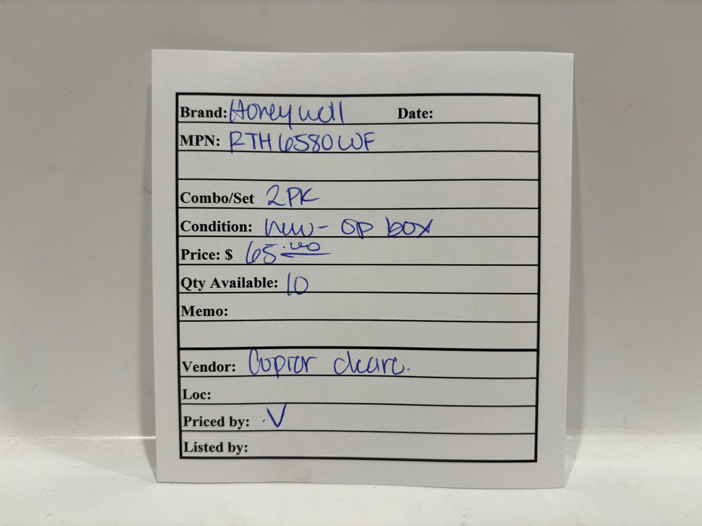 New Open 2PK HoneyWell RTH6580WF Thermostat-Control Anywhere