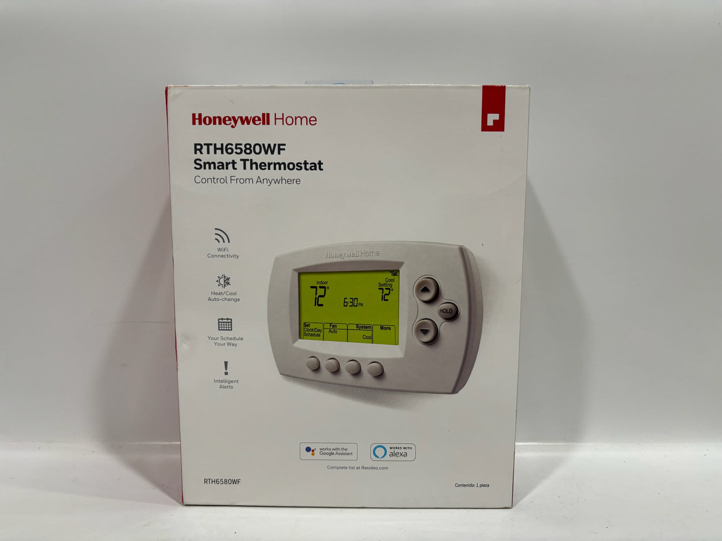New Open HoneyWell RTH6580WF Smart Thermostat-Control Anywhere