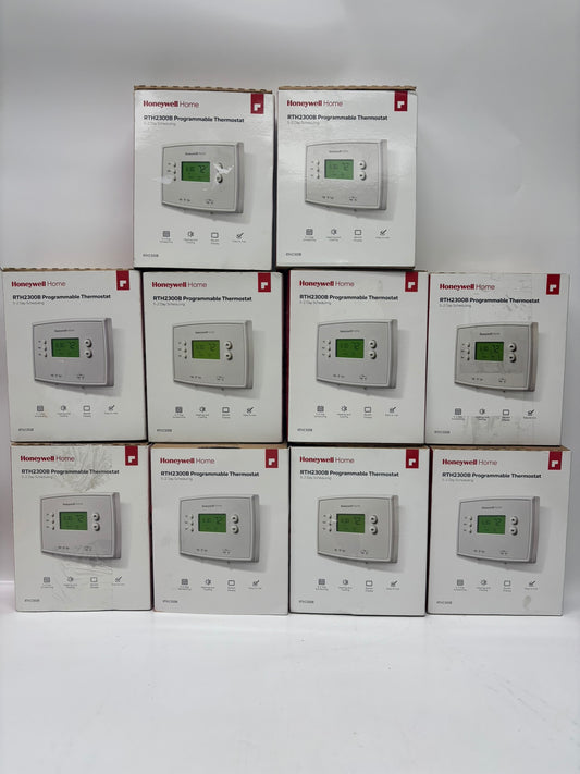 New Open 10PK HoneyWell RTH2300B Programmable Thermostat
