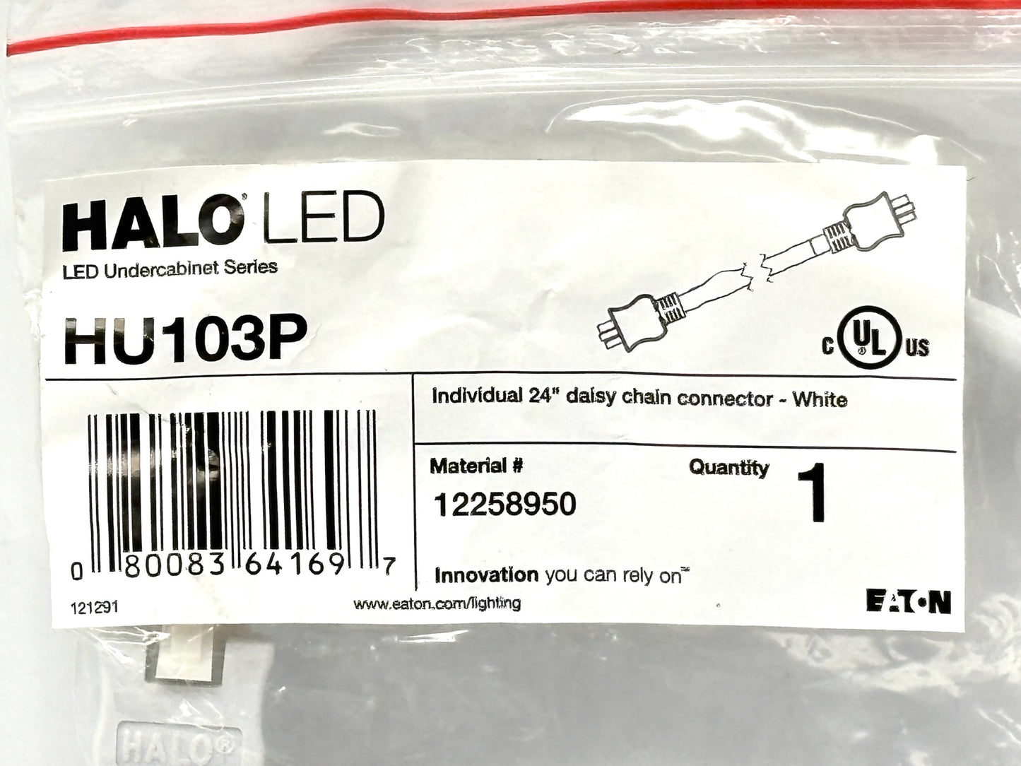 6PK Halo HV103P LED 24″ Daisy-Chain Connector