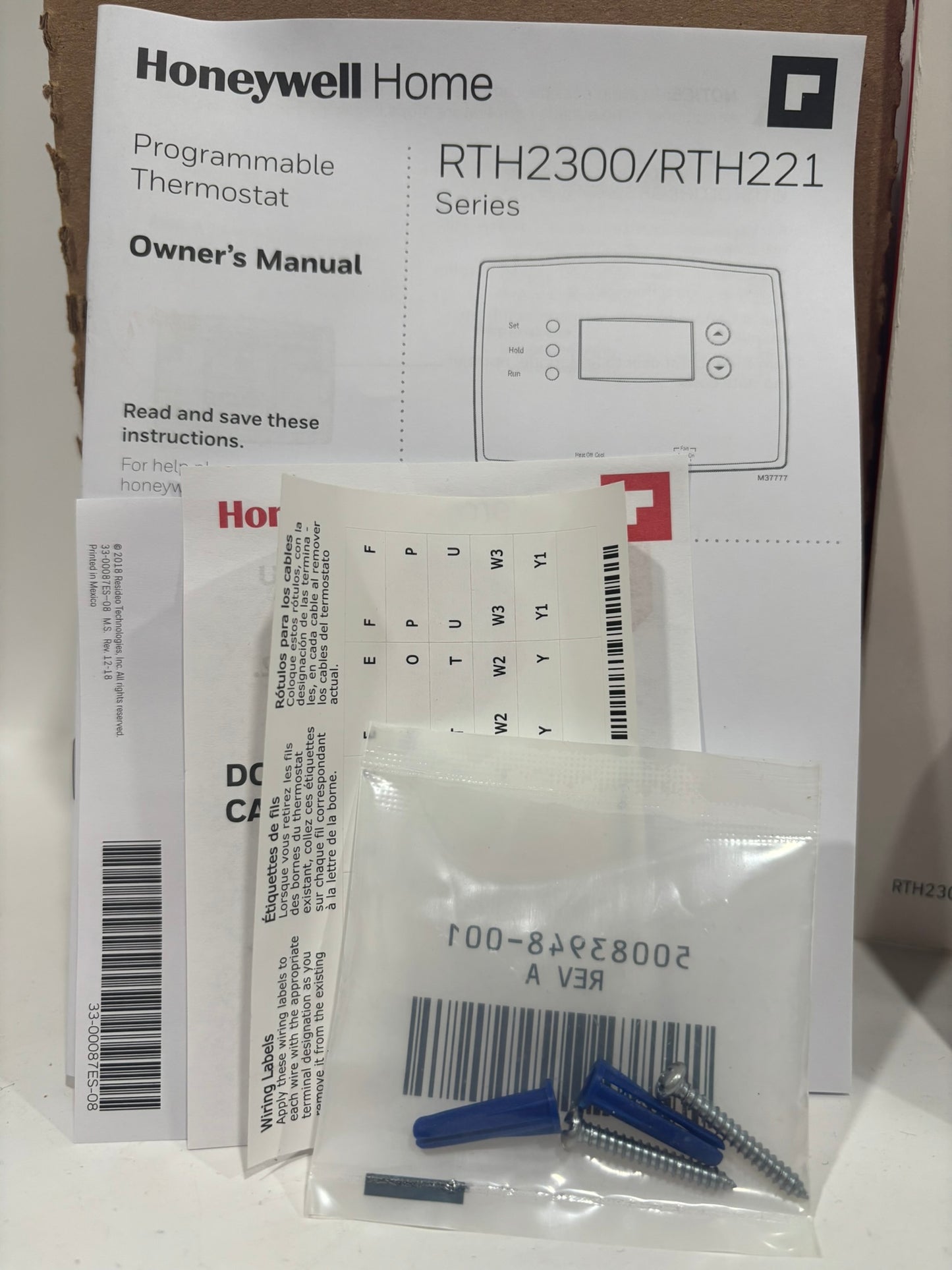 New Open 10PK HoneyWell RTH2300B Programmable Thermostat