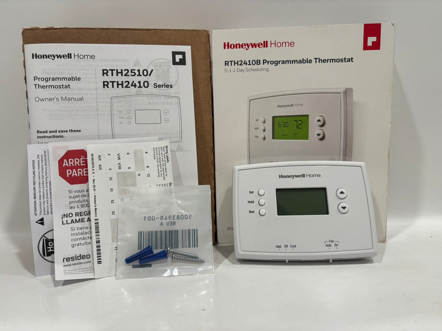 New Open 10PK HoneyWell RTH2410B Programmable Thermostat