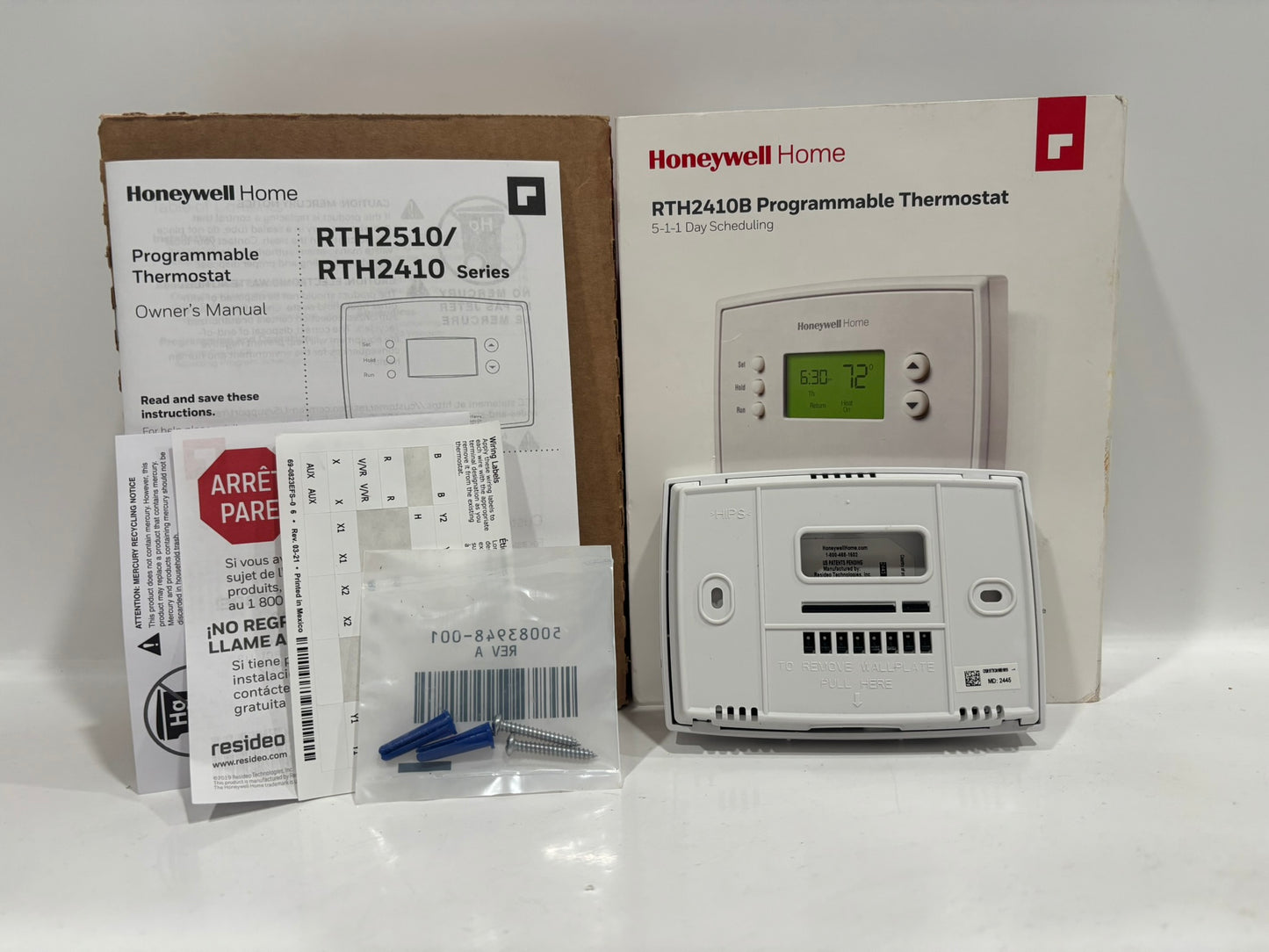 New Open 10PK HoneyWell RTH2410B Programmable Thermostat