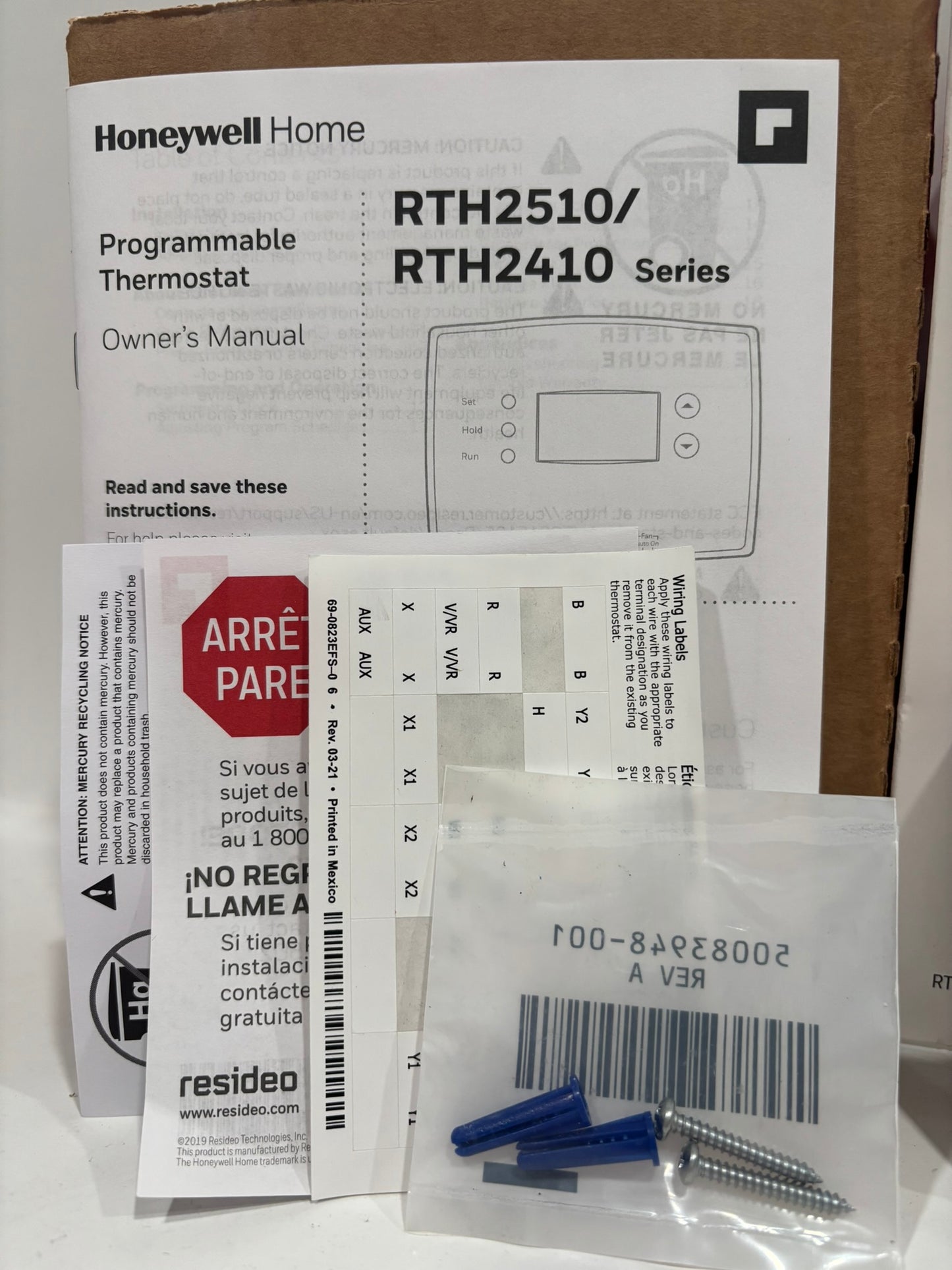 New Open 10PK HoneyWell RTH2410B Programmable Thermostat