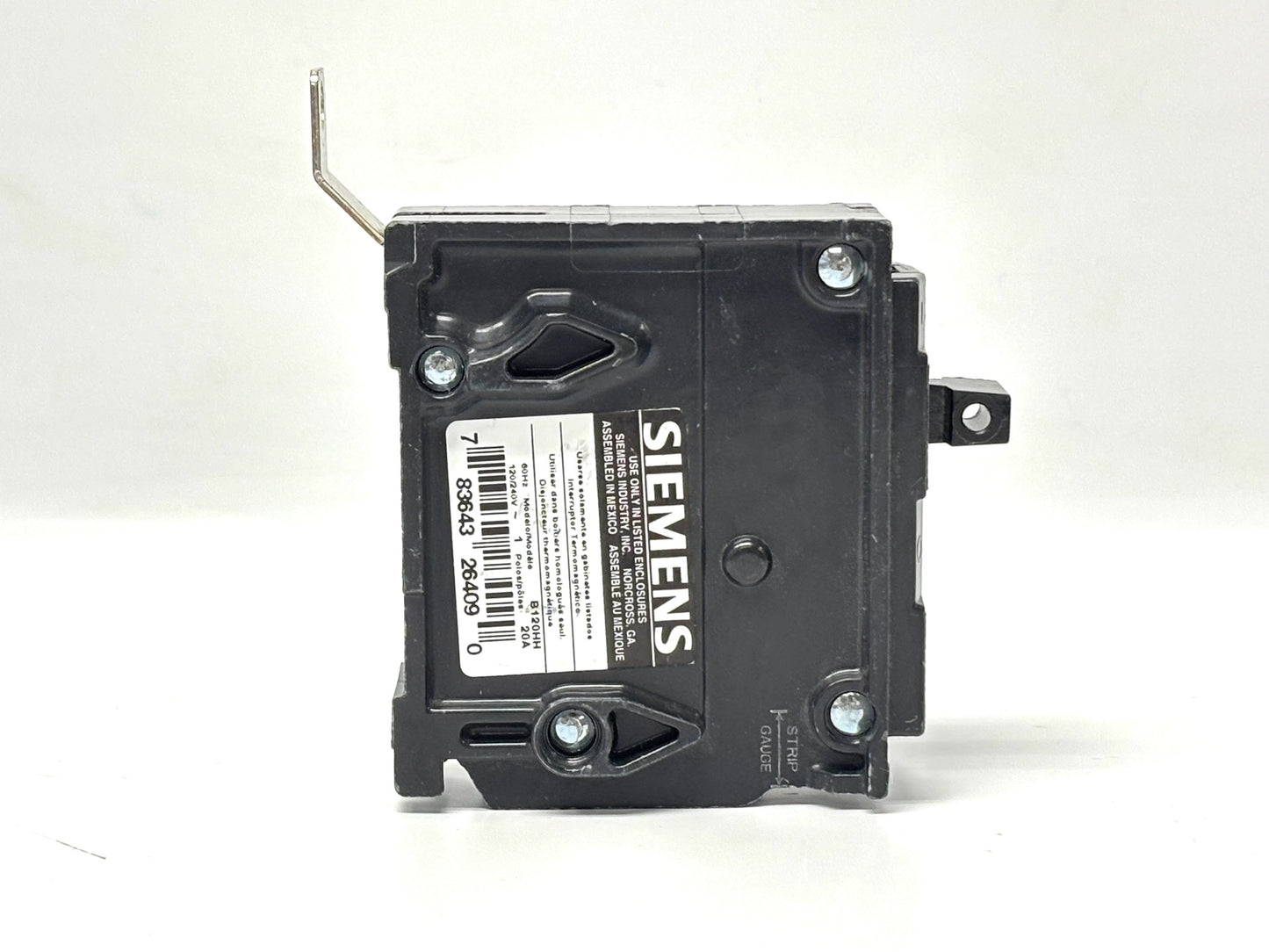 4PK Siemens B120HH 20 A 1‑Pole 120 / 240 V Bolt‑On Molded Case Breaker