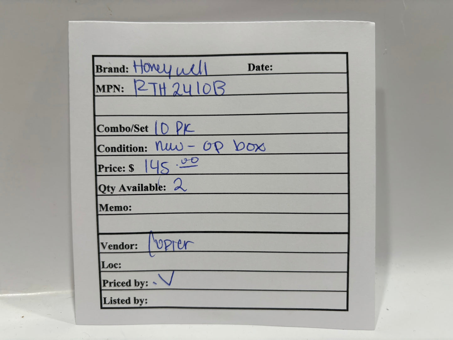 New Open 10PK HoneyWell RTH2410B Programmable Thermostat