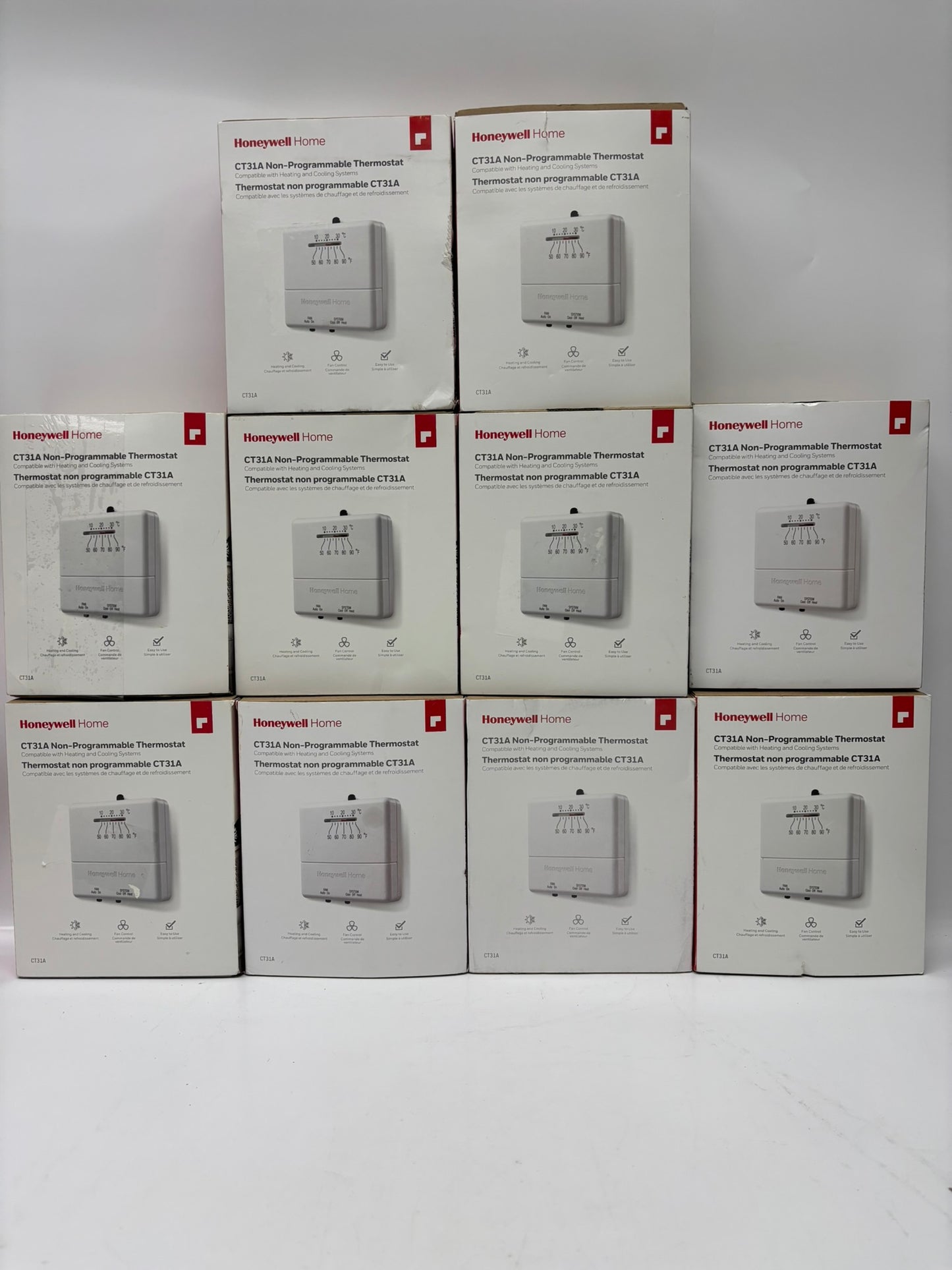New Open 10PK HoneyWell CT31A Non-Programmable thermostat
