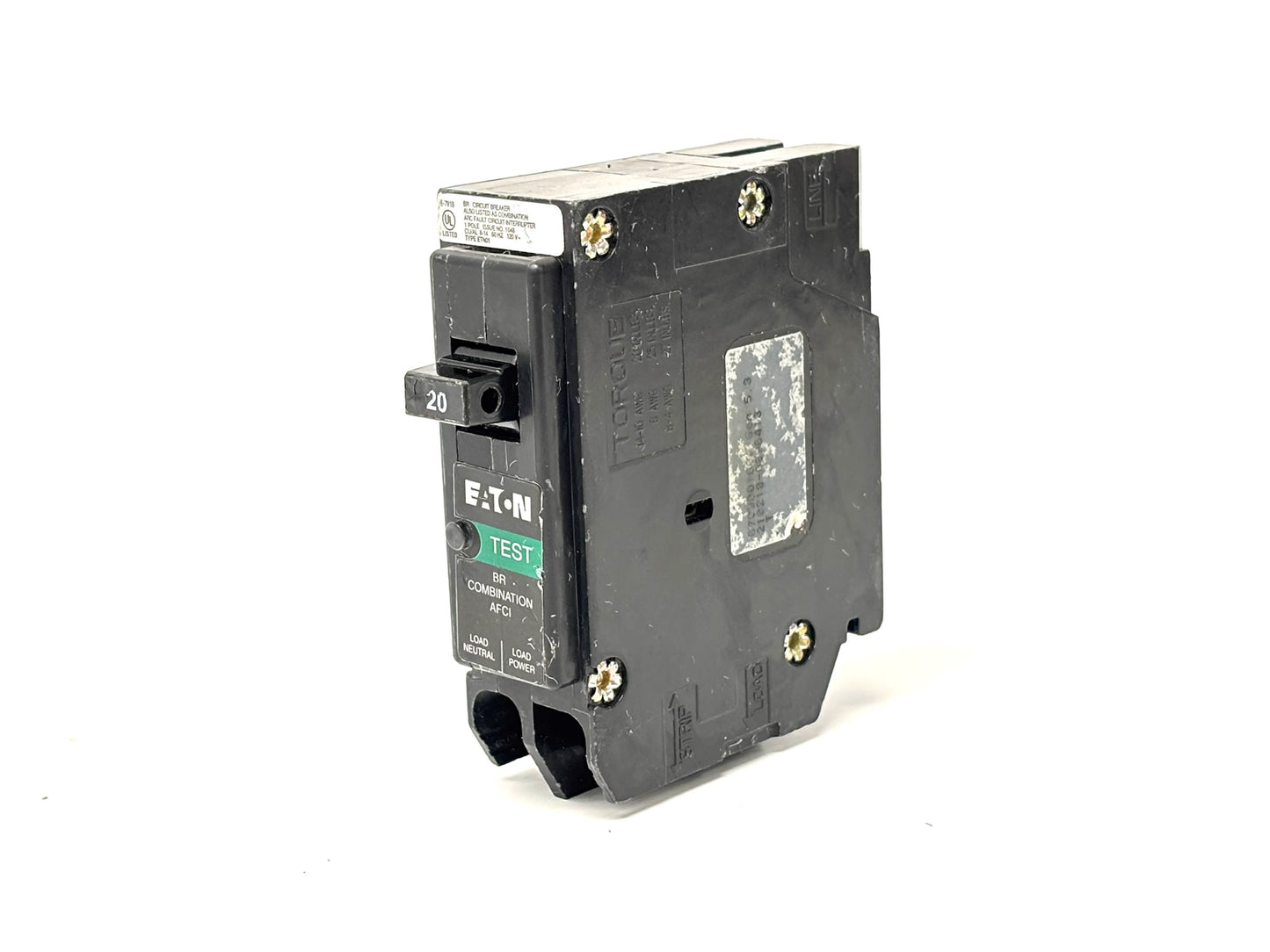 10PK Eaton BRP120AF 20A Single‑Pole Combination AFCI Plug‑On‑Neutral Breaker