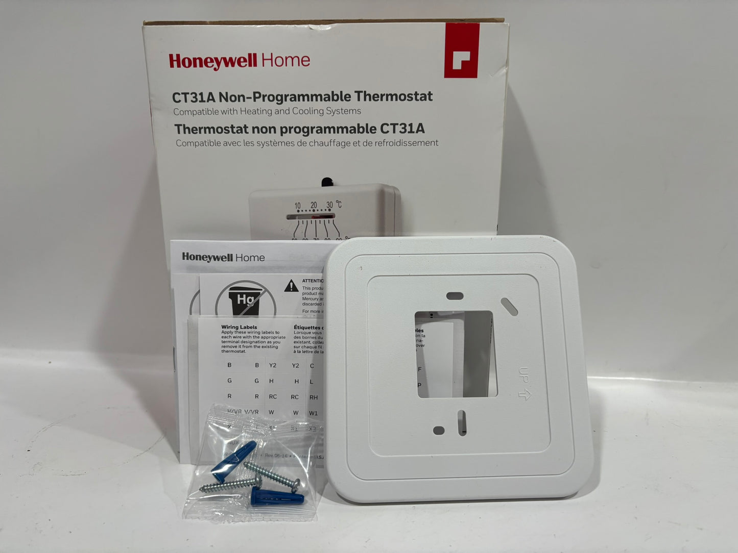 New Open 10PK HoneyWell CT31A Non-Programmable thermostat