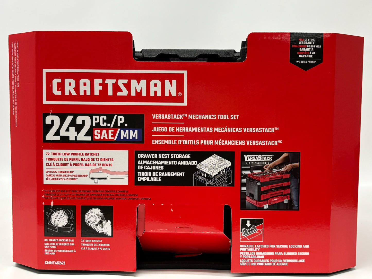 CRAFTSMAN CMMT45242 VERSASTACK 242-Piece Standard & Metric Mechanics Tool Set