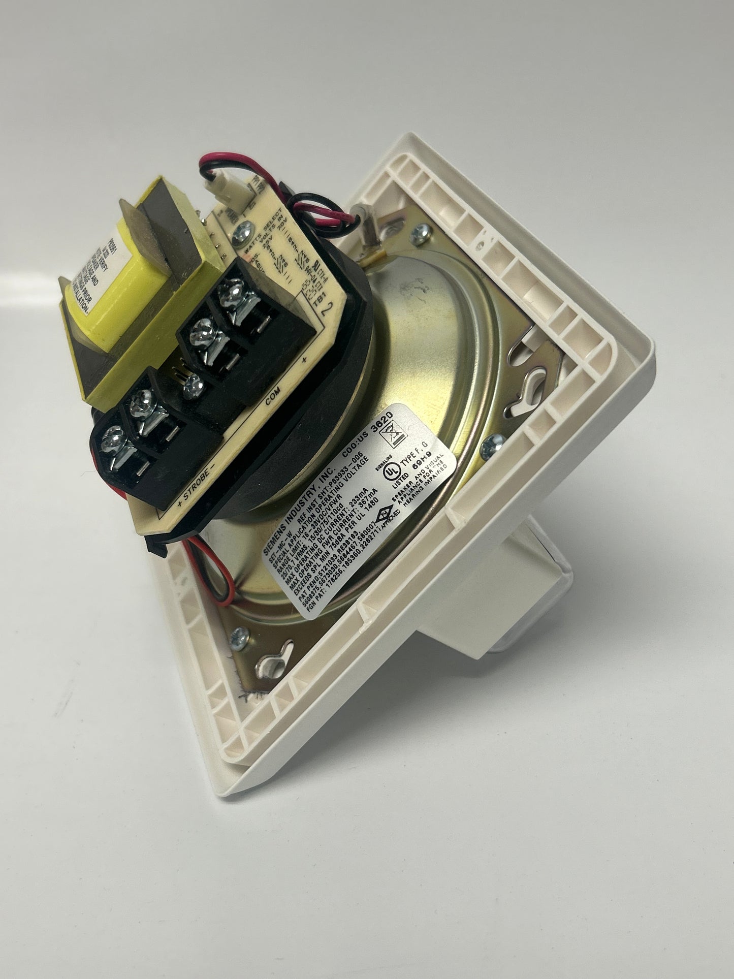No Box Siemens SET-MC-W 500-636052 Fire Alarm Speaker Strobe Wall White