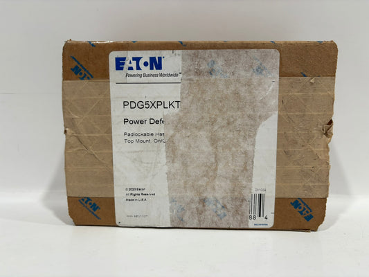 EATON Power Defense PDG5XPLKT Padlockable Hasp Lock Top Mount On/Off