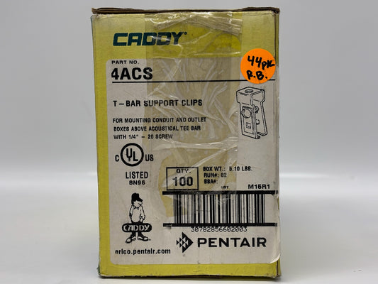 44 Pk Erico 4ACS Caddy T-Grid Conduit/Box Support Clip with 1/4″ Threaded Hole