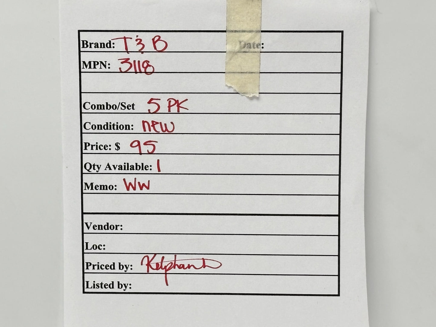 5PK T&B 3118 Insulated Cable Connector