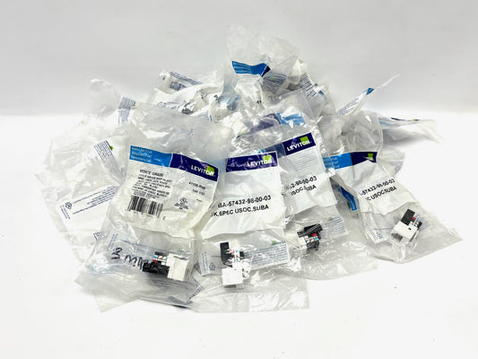 31PK Leviton 6P6C Voice‑Grade USOC QuickPort™ Jack