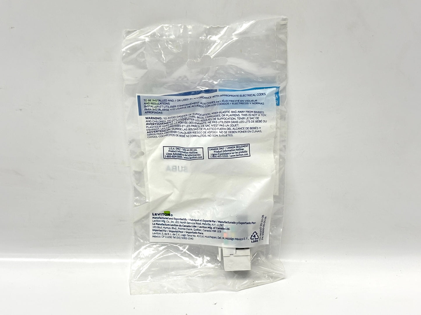 31PK Leviton 6P6C Voice‑Grade USOC QuickPort™ Jack