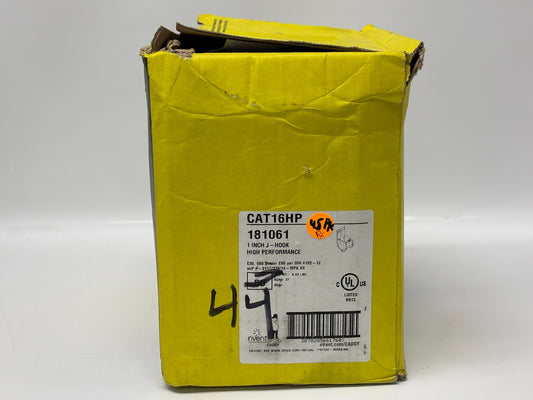 45 Pk nVent Caddy CAT16HP Cat HP 1″ J-Hook Cable Support for High-Performance Data