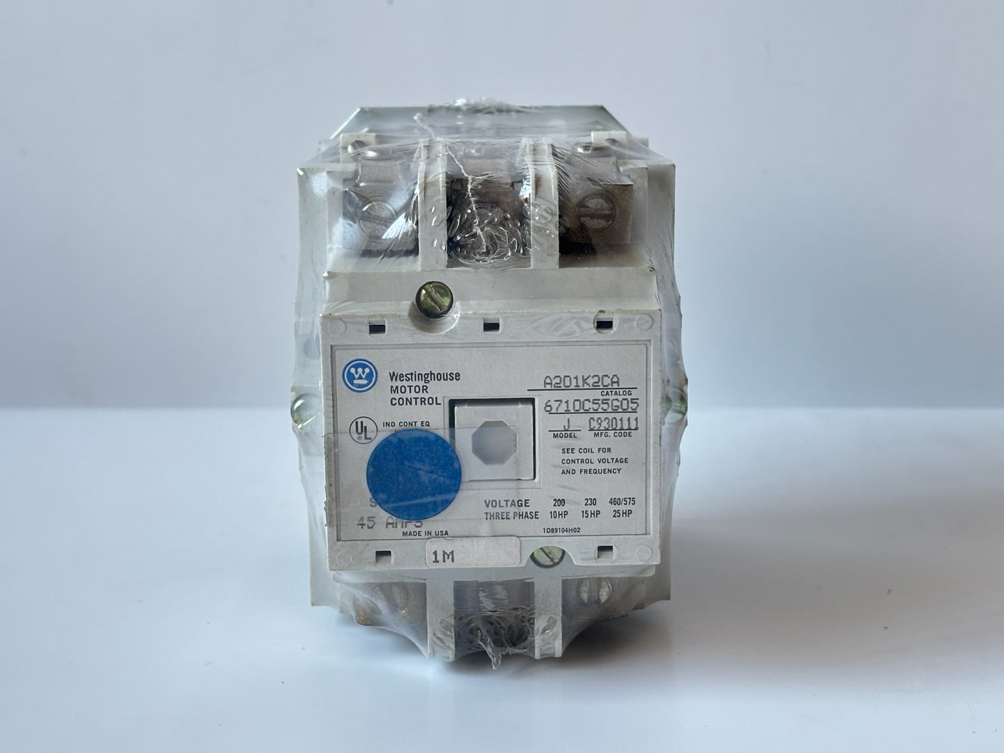Westinghouse A201K2CA Lighting Contactor 2-Pole 120V Coil NEMA Size 1