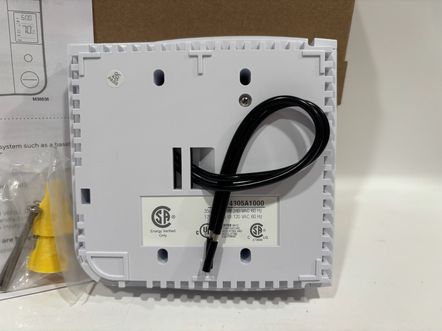New Open 2PK HoneyWell RLV4305A Programmable Electric Heat Thermostat