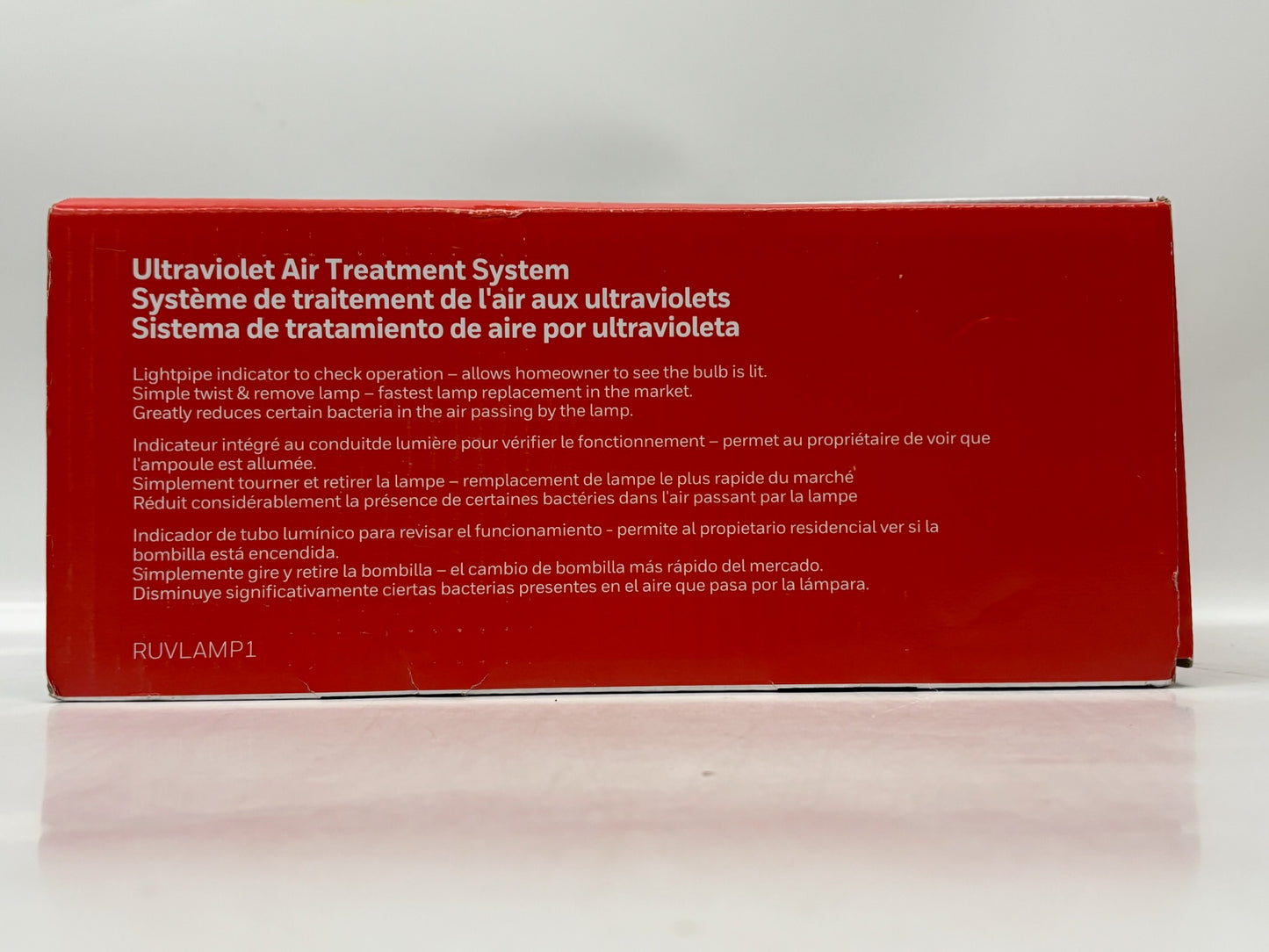 New Open Honeywell RUVLAMP1 Ultraviolet Air Treatment System-120V