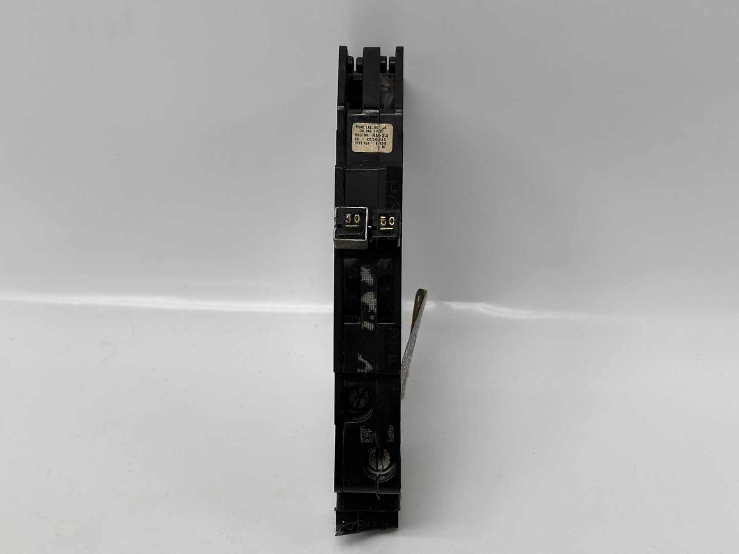 3 Pk Zinsco/Sylvania R38AL 50 Amp 2-Pole 120/240 V Circuit Breaker for Panels