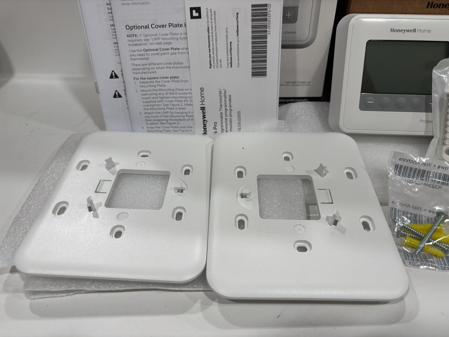 New Open 5PK HoneyWell T4 2 Pack Programmable Pro-Thermostat