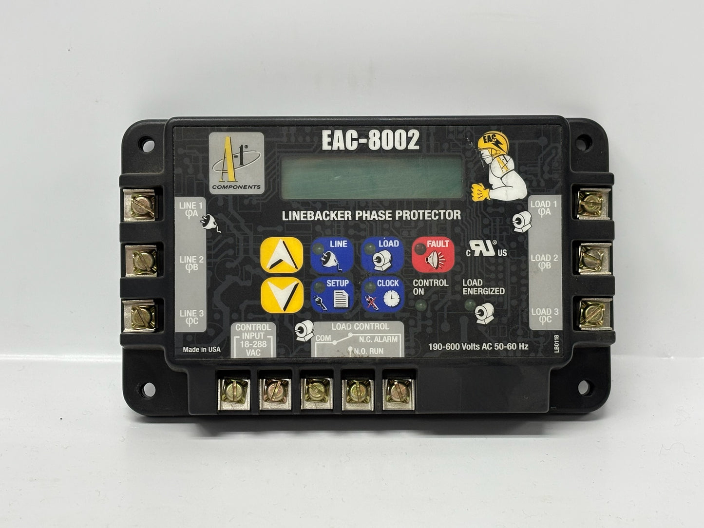A-1 Components EAC-8002 3-Phase Voltage and Phase Monitor 190–600VAC