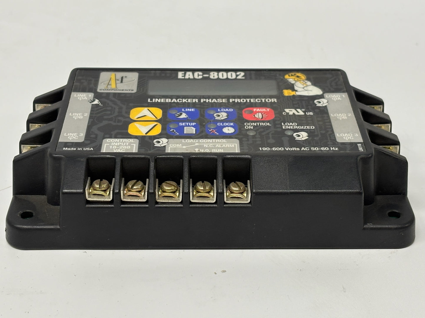 A-1 Components EAC-8002 3-Phase Voltage and Phase Monitor 190–600VAC