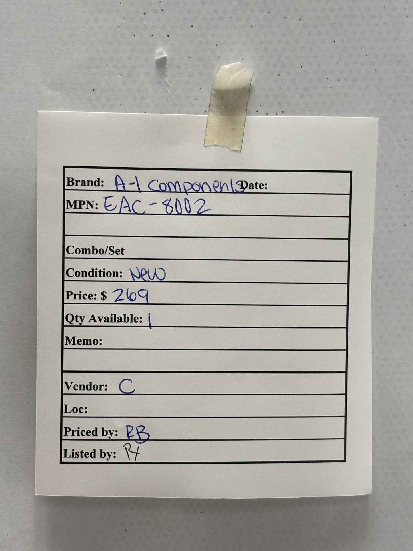 A-1 Components EAC-8002 3-Phase Voltage and Phase Monitor 190–600VAC