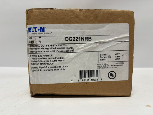 Lot of 2  New Eaton DG221NRB Genral Duty Safety Switch 30A-240V