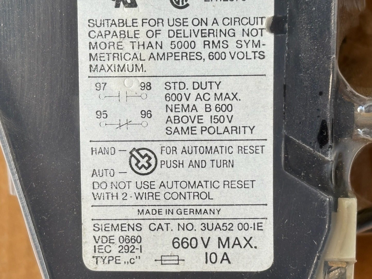 Siemens OLR0400CSI 400A Overload Relay 3-Pole Class 10 Adjustable