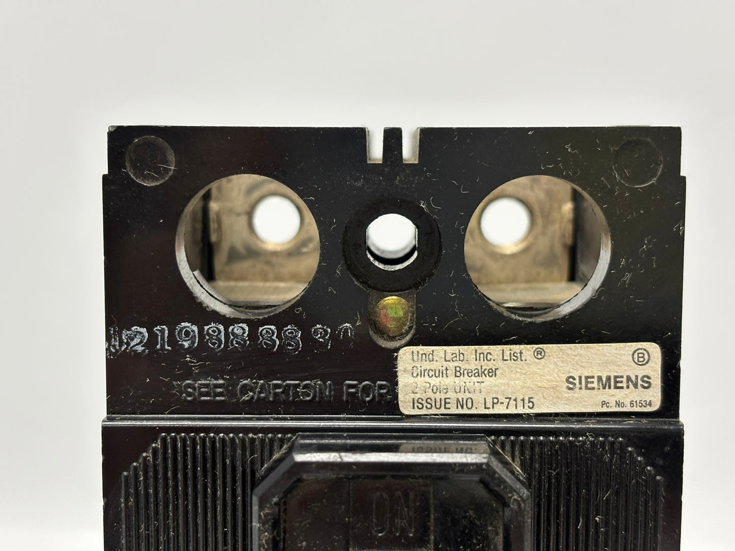 Siemens QJ22B200 200 Amp Two-Pole Bolt-On Main Circuit Breaker 120/240 V