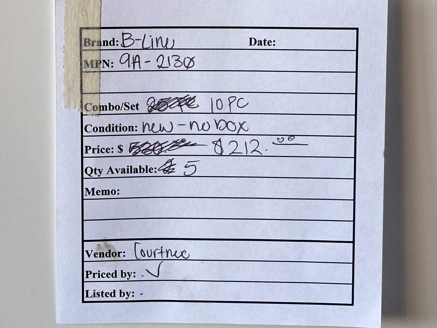 10PK B-Line 9A-2130 Strut Channel 10 ft Steel, Pre-Galvanized Finish