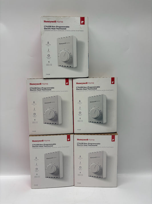 New Open 5PK HoneyWell CT410B Non-Program, Electric Heat Thermostat