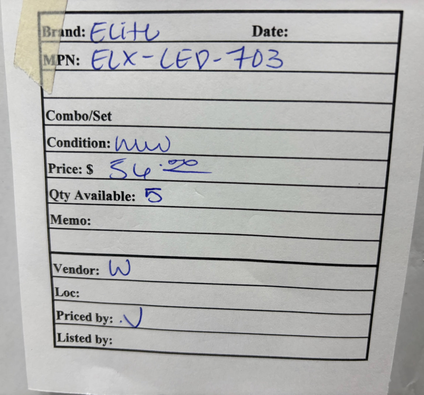 Elite ELX-LED-703 LED Exit & Emergency Light Combo with Battery Backup
