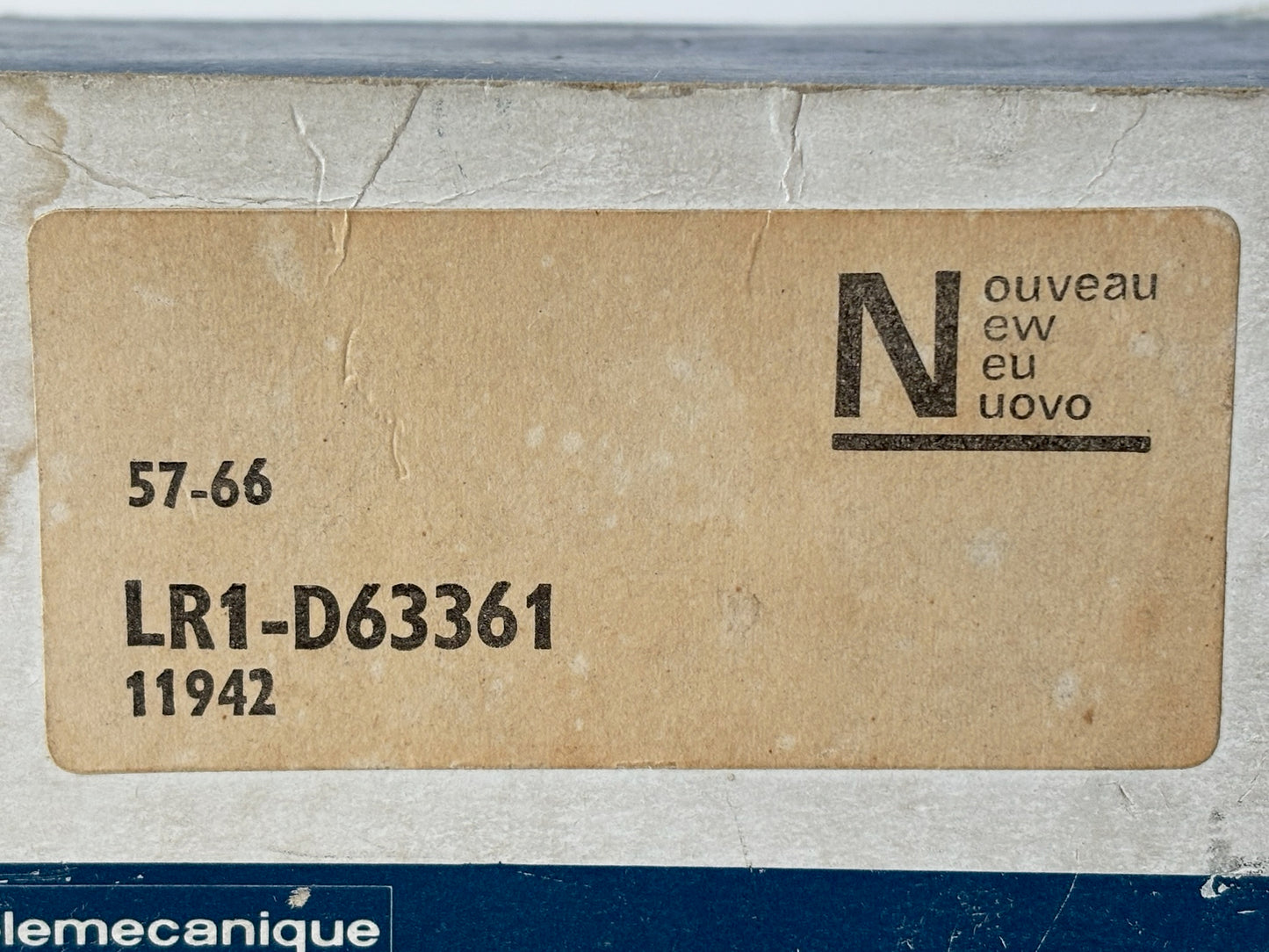 Telemecanique LR1‑D63361 Thermal Overload Relay 57‑66 A Range