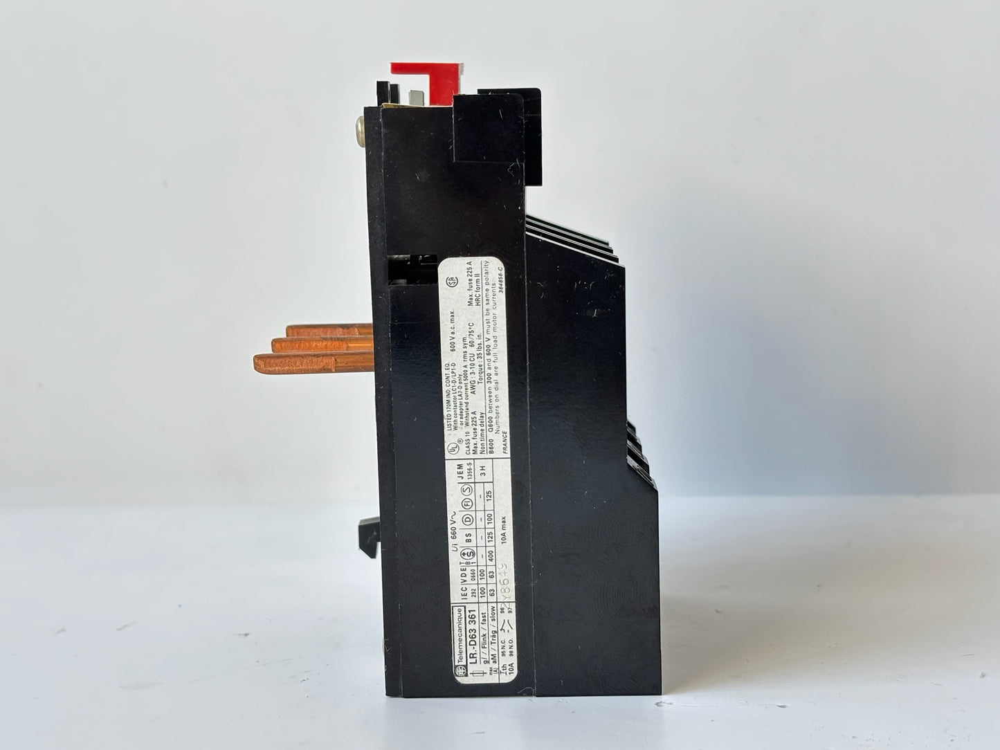 Telemecanique LR1‑D63361 Thermal Overload Relay 57‑66 A Range