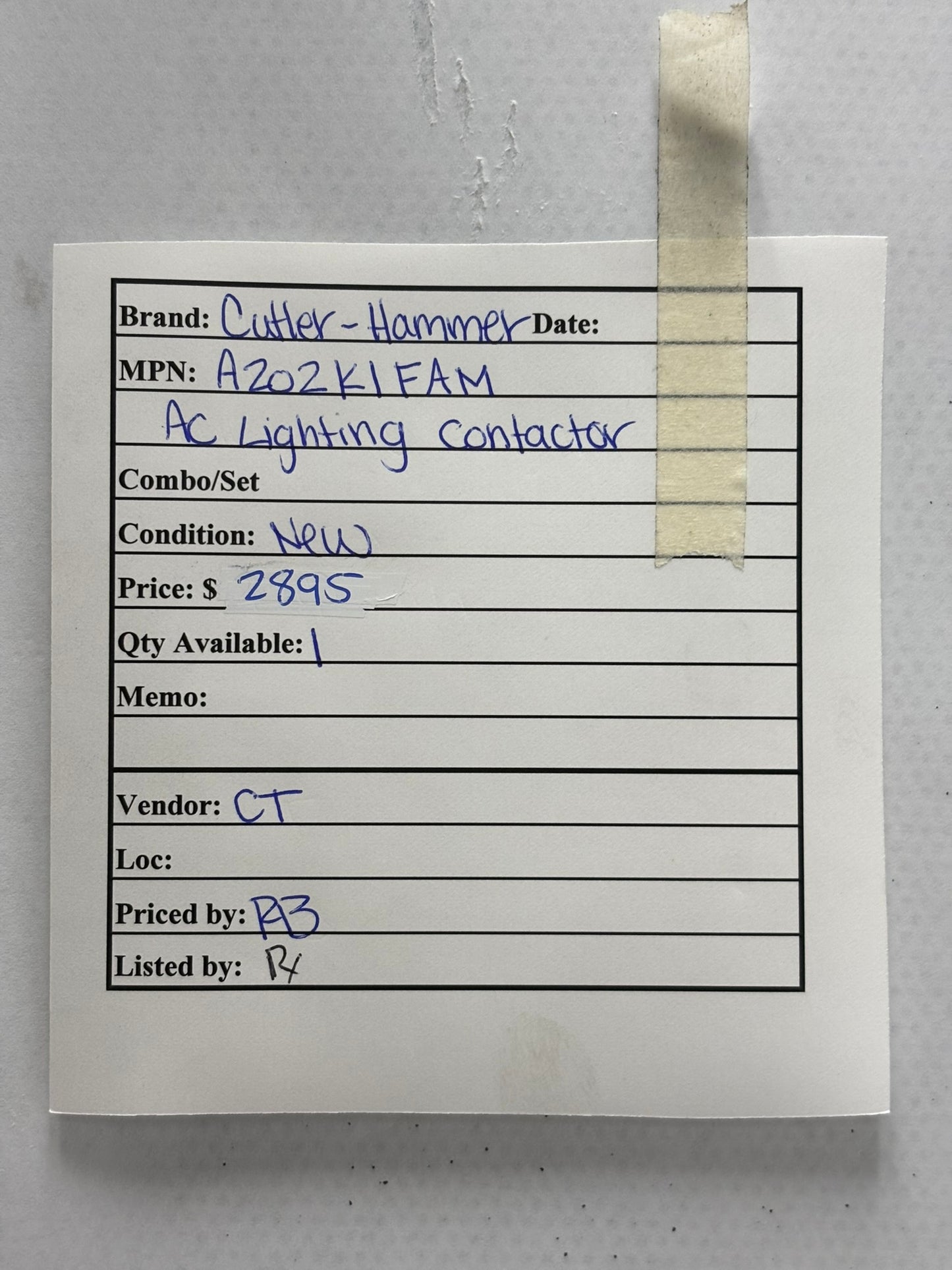Cutler-Hammer A202K1FAM Six-Pole Magnetically Latched Lighting Contactor 30 A