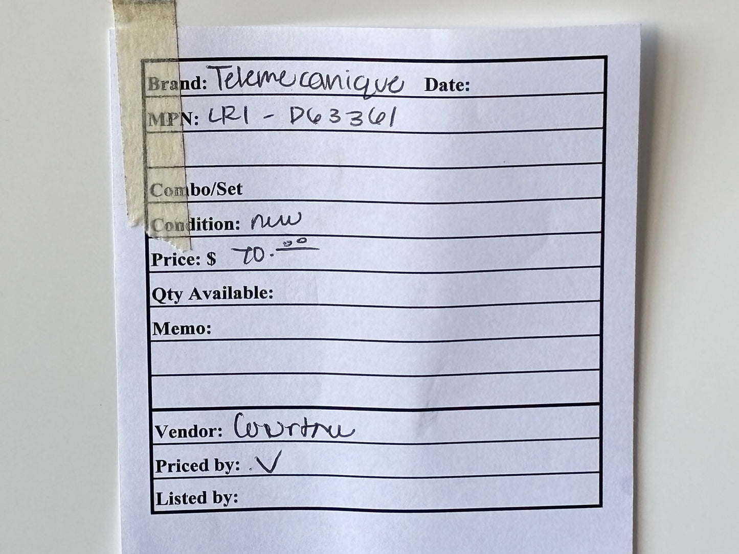 Telemecanique LR1‑D63361 Thermal Overload Relay 57‑66 A Range