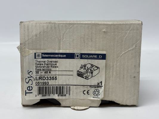 Schneider Electric TeSys LRD3355 Thermal Overload Relay 30-40A Motor Protection