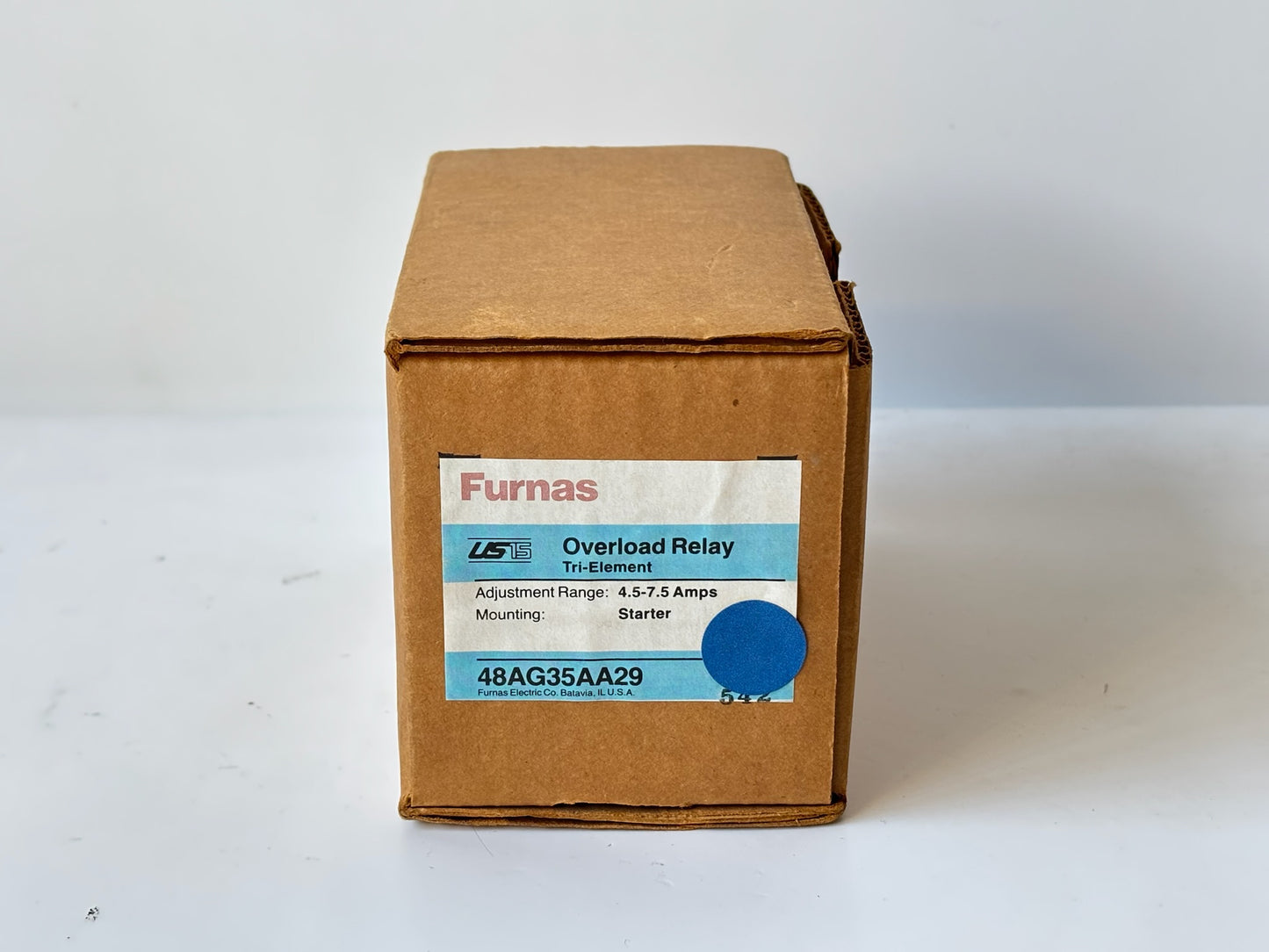 Furnas 48AG35AA29 Tri‑Element Overload Relay 4.5–7.5 A, Class 10