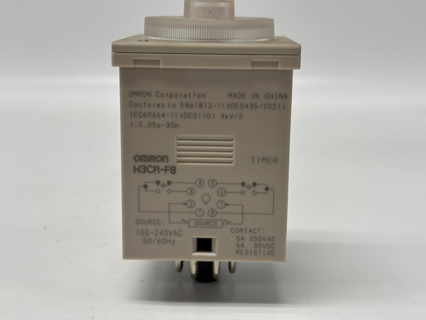 2Pk Square D 9050 JCK51V20 Plug-In Repeat Cycle Timing Relay 0.1-10s 10A