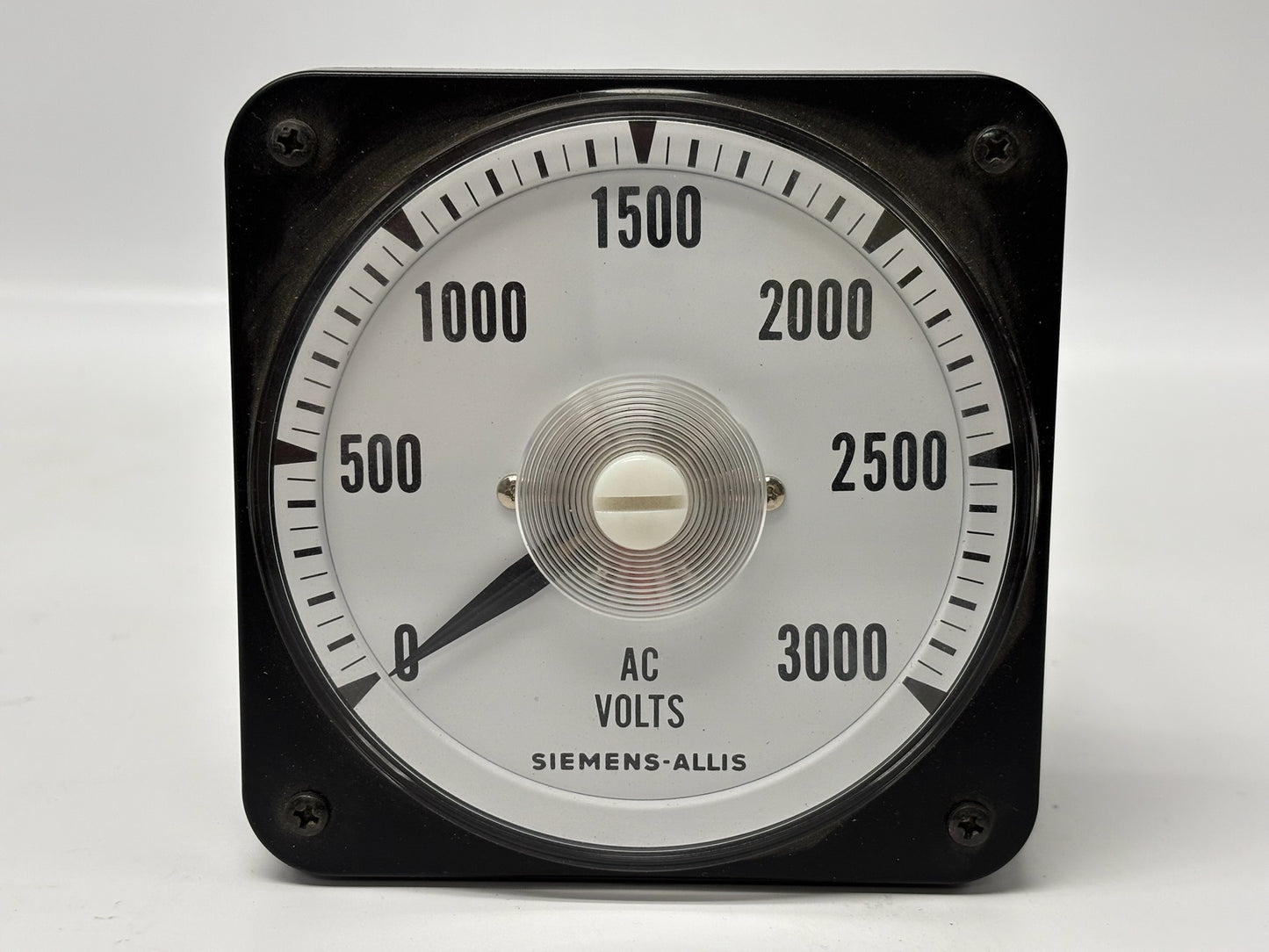 Siemens-Allis 0-3000V AC Panel Voltmeter PT 2400:120 Ratio