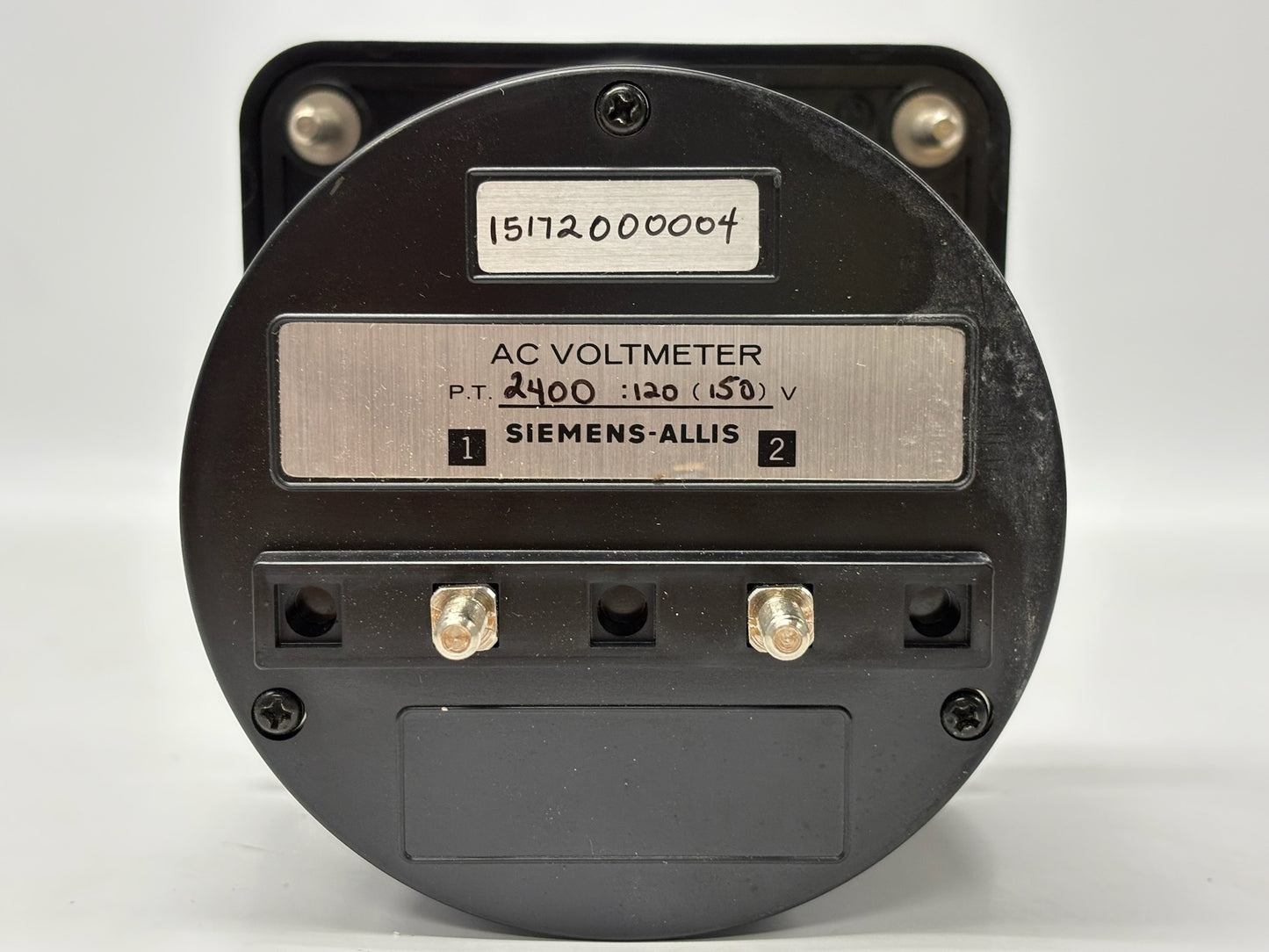 Siemens-Allis 0-3000V AC Panel Voltmeter PT 2400:120 Ratio