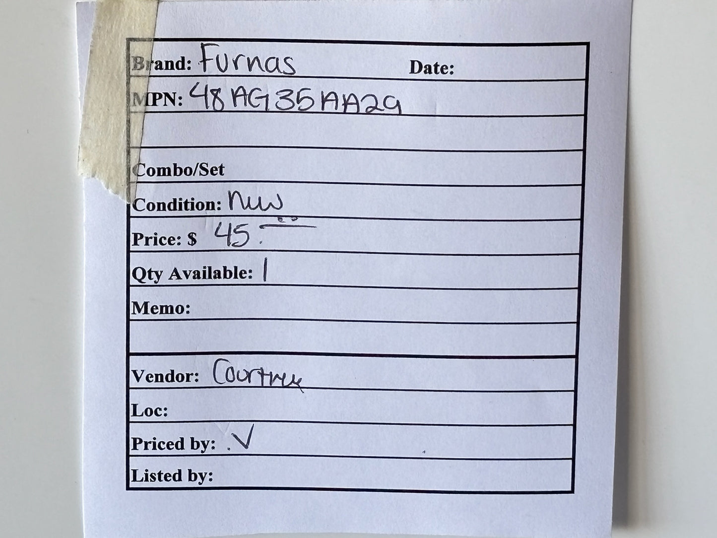 Furnas 48AG35AA29 Tri‑Element Overload Relay 4.5–7.5 A, Class 10