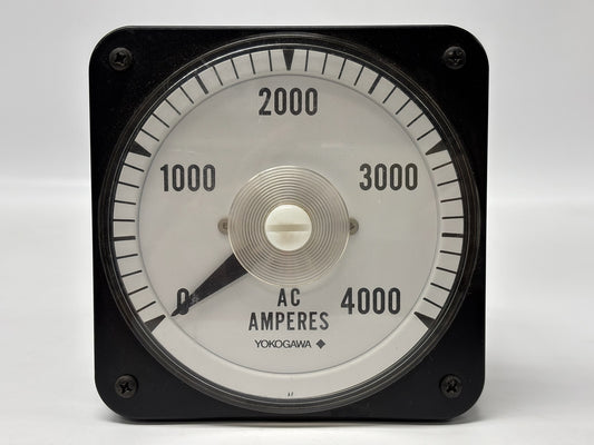 Yokogawa 103131LSUE7/P AB40 SWB AC Ammeter Panel Mount Instrument