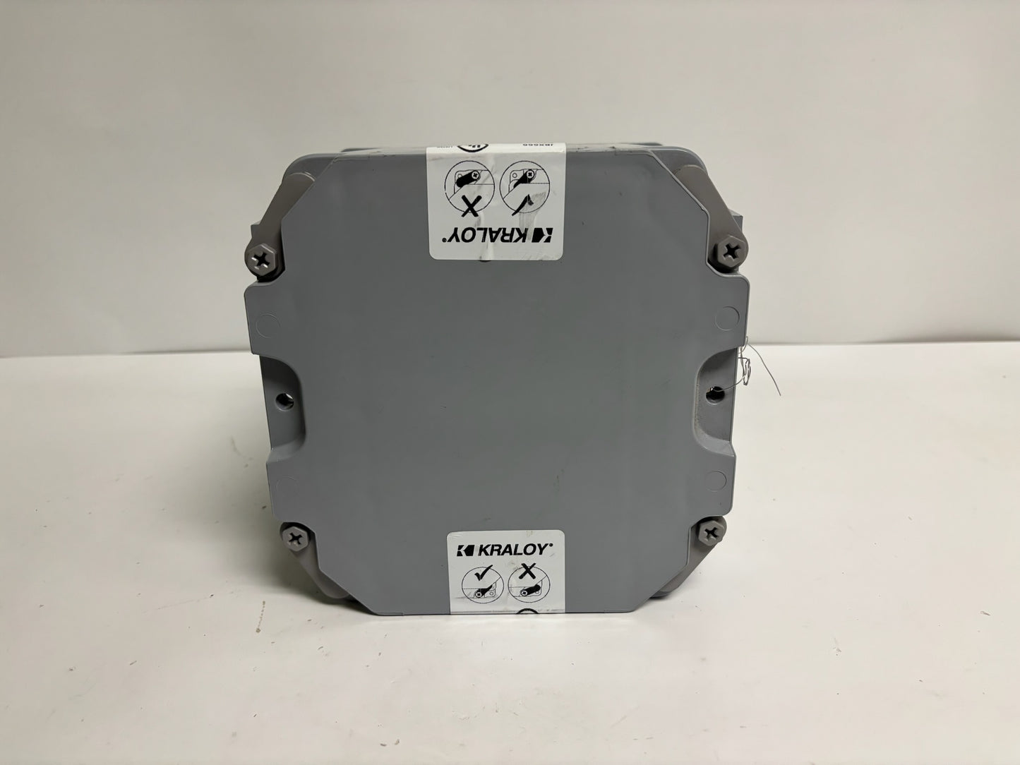 Kraloy JBX666 6x6x6 PVC Junction Box, NEMA Rated, Non-Metallic