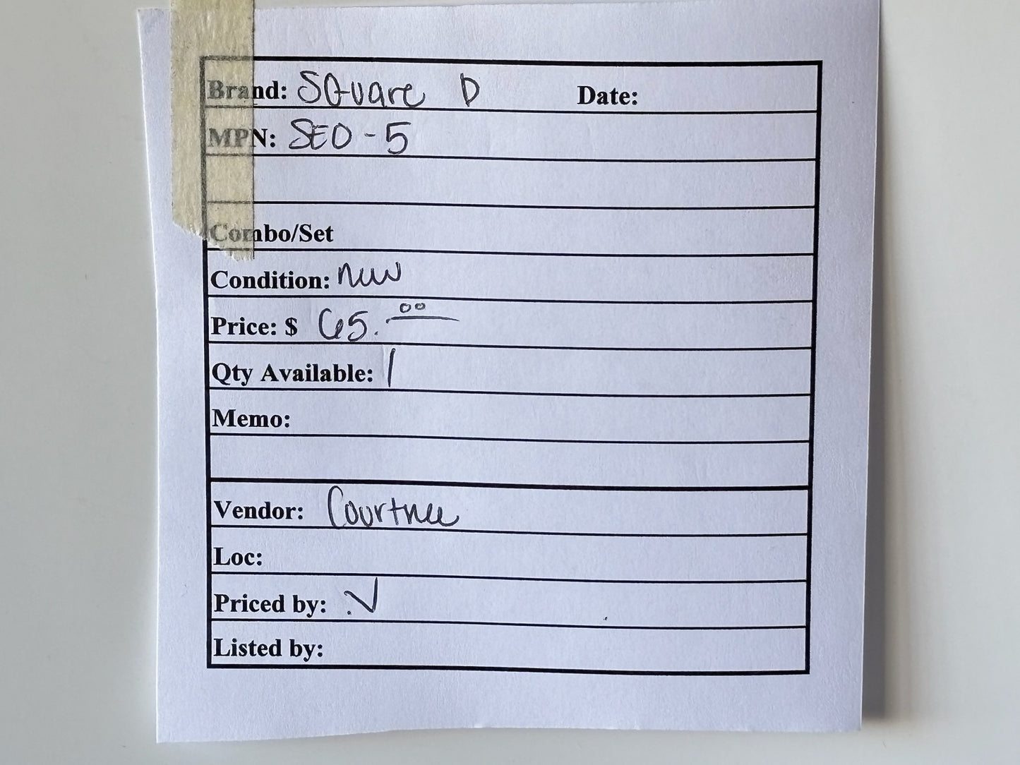 Square D 9065‑SEO‑5 Thermal Overload Relay 3‑Element Melting Alloy, Up to 26 A