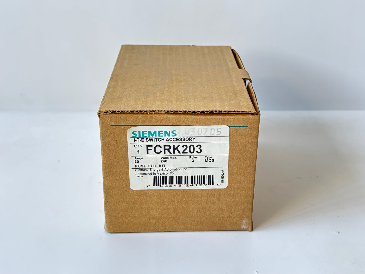 Siemens FCRK203 R‑Class Fuse Kit for MCS Switch, 250 V / 30 A