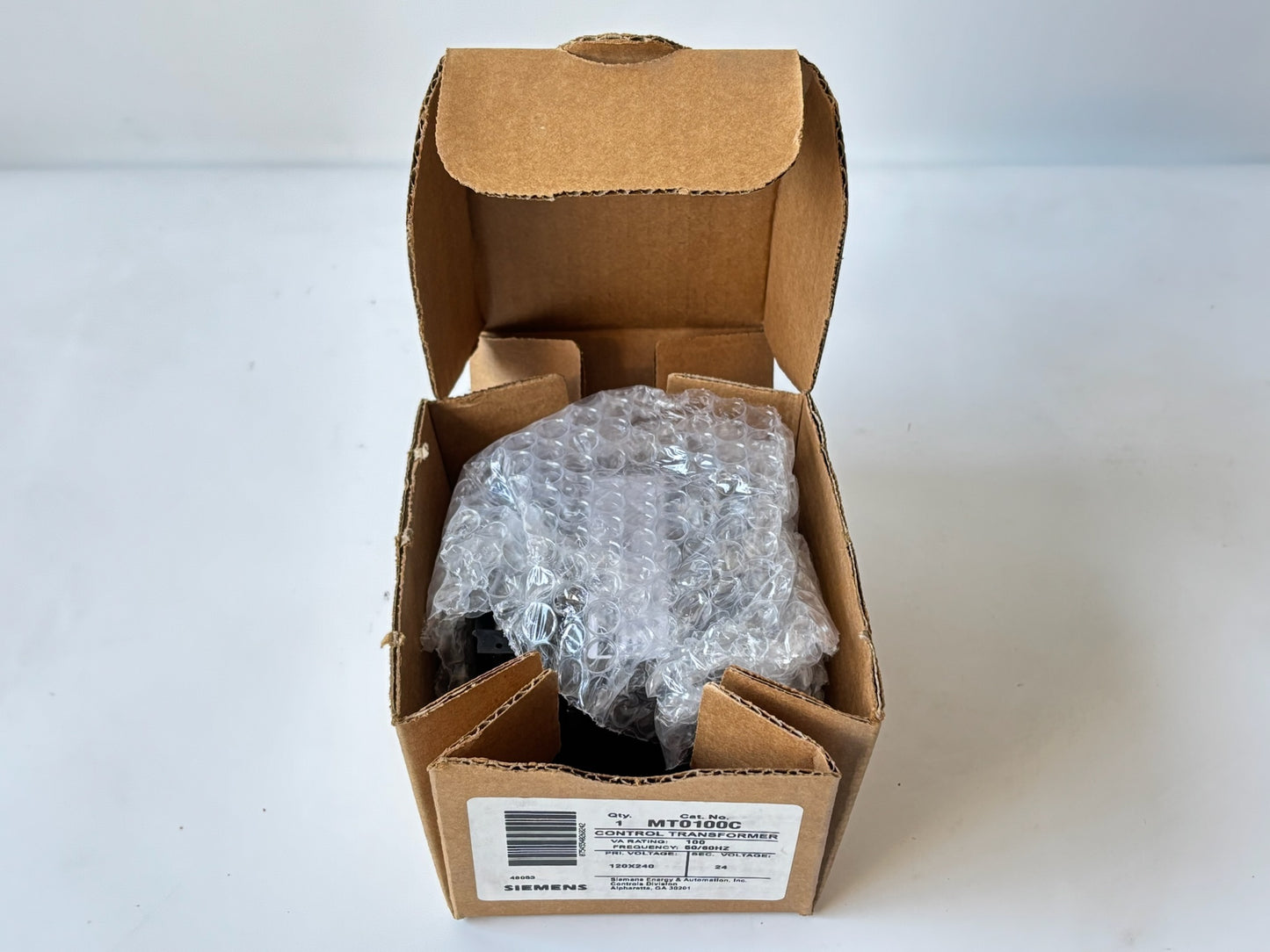 Siemens MT0100C Control Transformer — 100 VA, 120/240 V Primary to 24 V Secondary